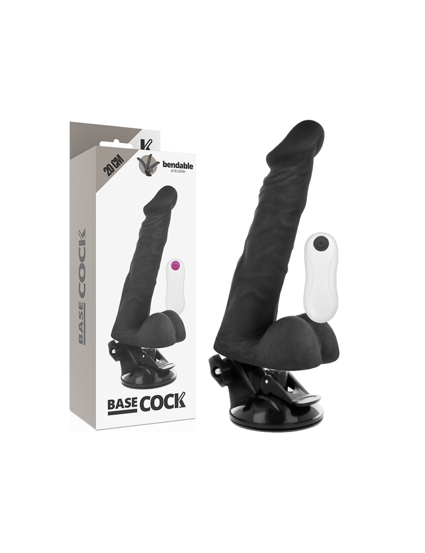 Vibrador Art. C/R Negro 20 cm