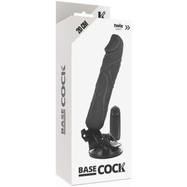 Vibrador C/R Negro 20 cm