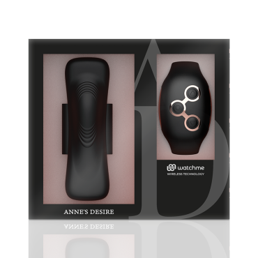 Anne'S Desire Panty Placer Tecnología Watchme Negro/Gold