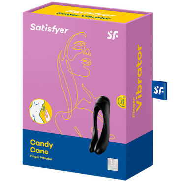 Satisfyer Candy Cane vibrd Dedo Negro