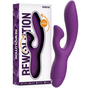 Rewofun vibrd Flexible con Conejito