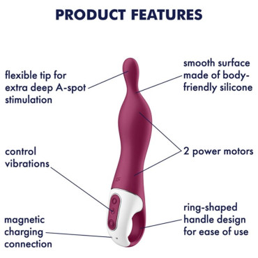 Satisfyer A-Mazing 1 vibrd Punto A - Berry