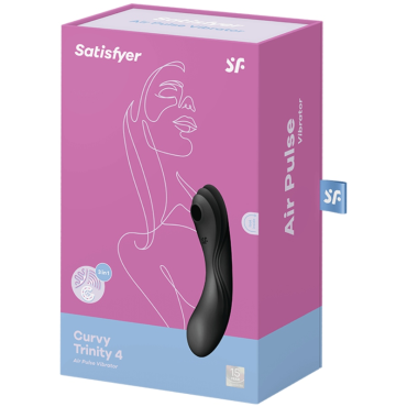 Satisfyer Curvy Trinity 4 Estimulador Y vibrd - Negro