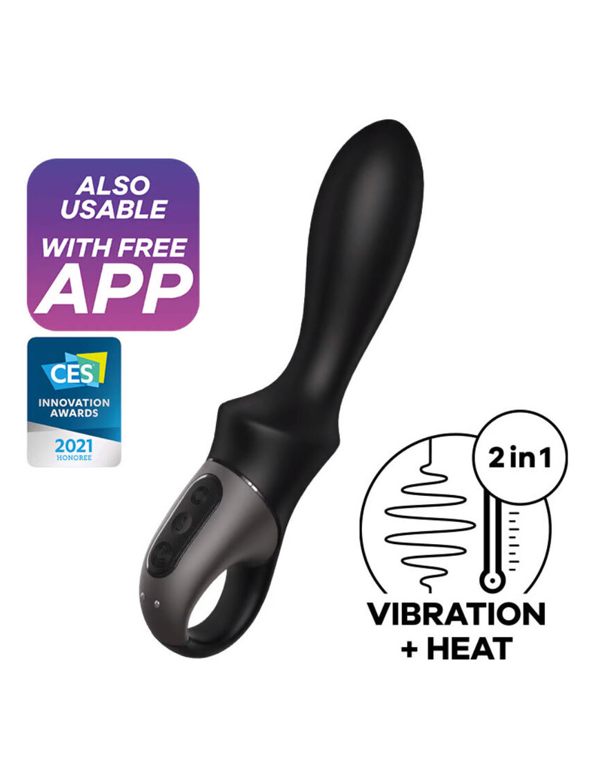 Satisfyer Heat Climax vibrd Anal App - Negro