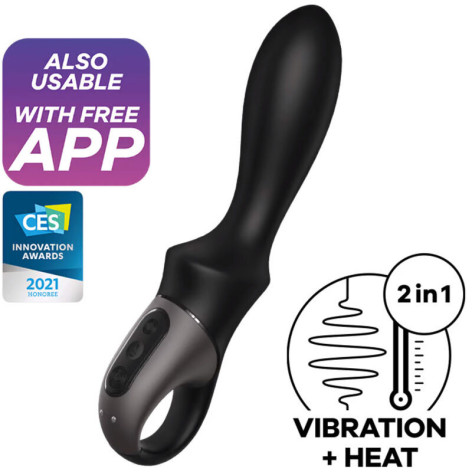 Satisfyer Heat Climax vibrd Anal App - Negro