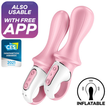 Satisfyer Air Pump Booty 5+ vibrd Anal Inflable - Rosa