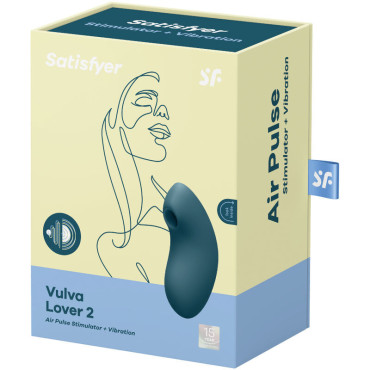 Satisfyer Vulva Lover 2 Estimulador Y vibrd - Azul