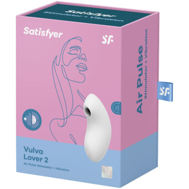 Satisfyer Vulva Lover 2 Estimulador Y vibrd - Blanco