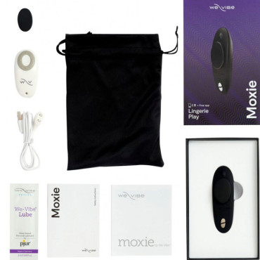 WE-VIBE - MOXIE + VIBRADOR CLÍTORIS NEGRO