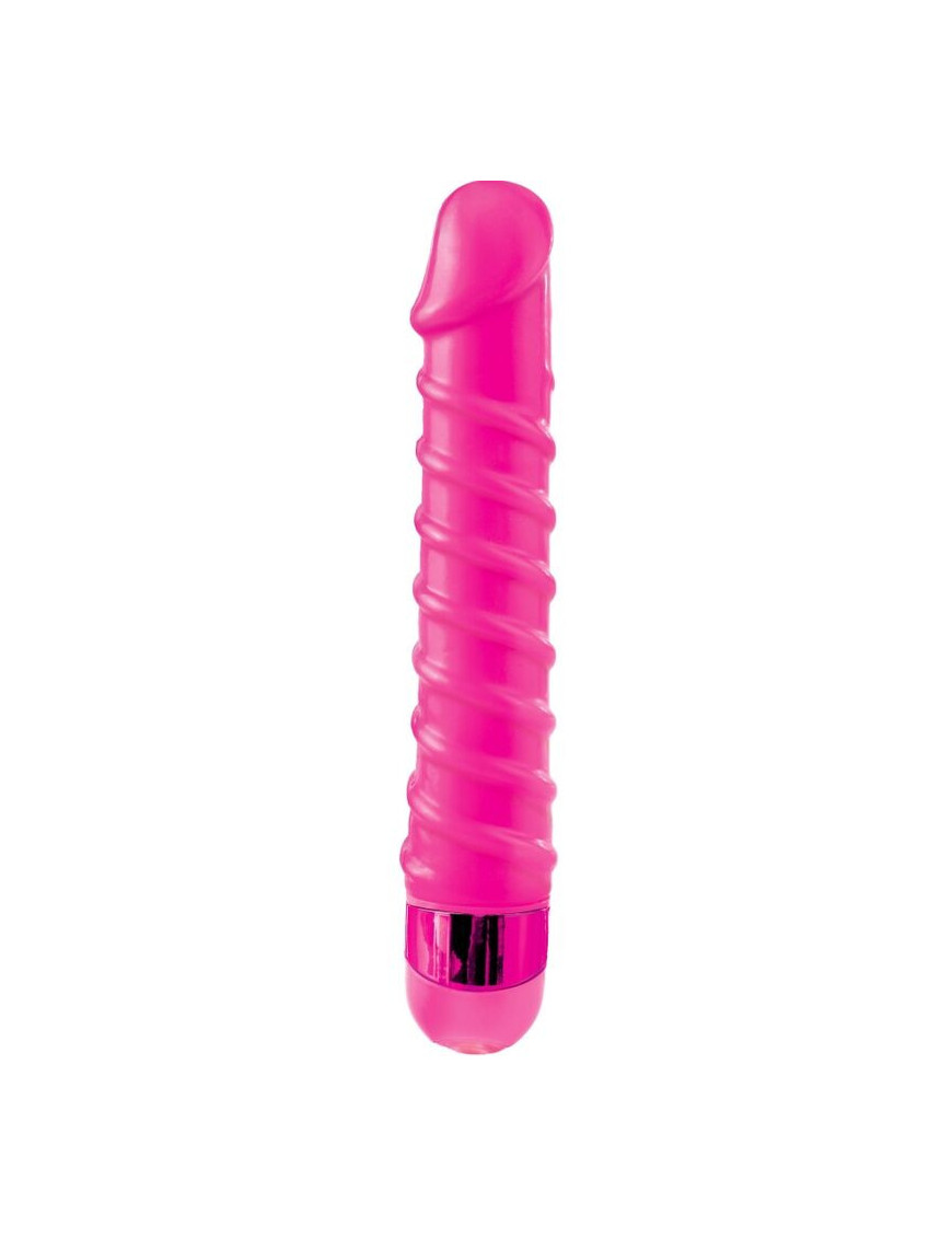 CLASSIX - MASAJEADOR VIBRADOR CANDY TWIRL 16.5 CM ROSA