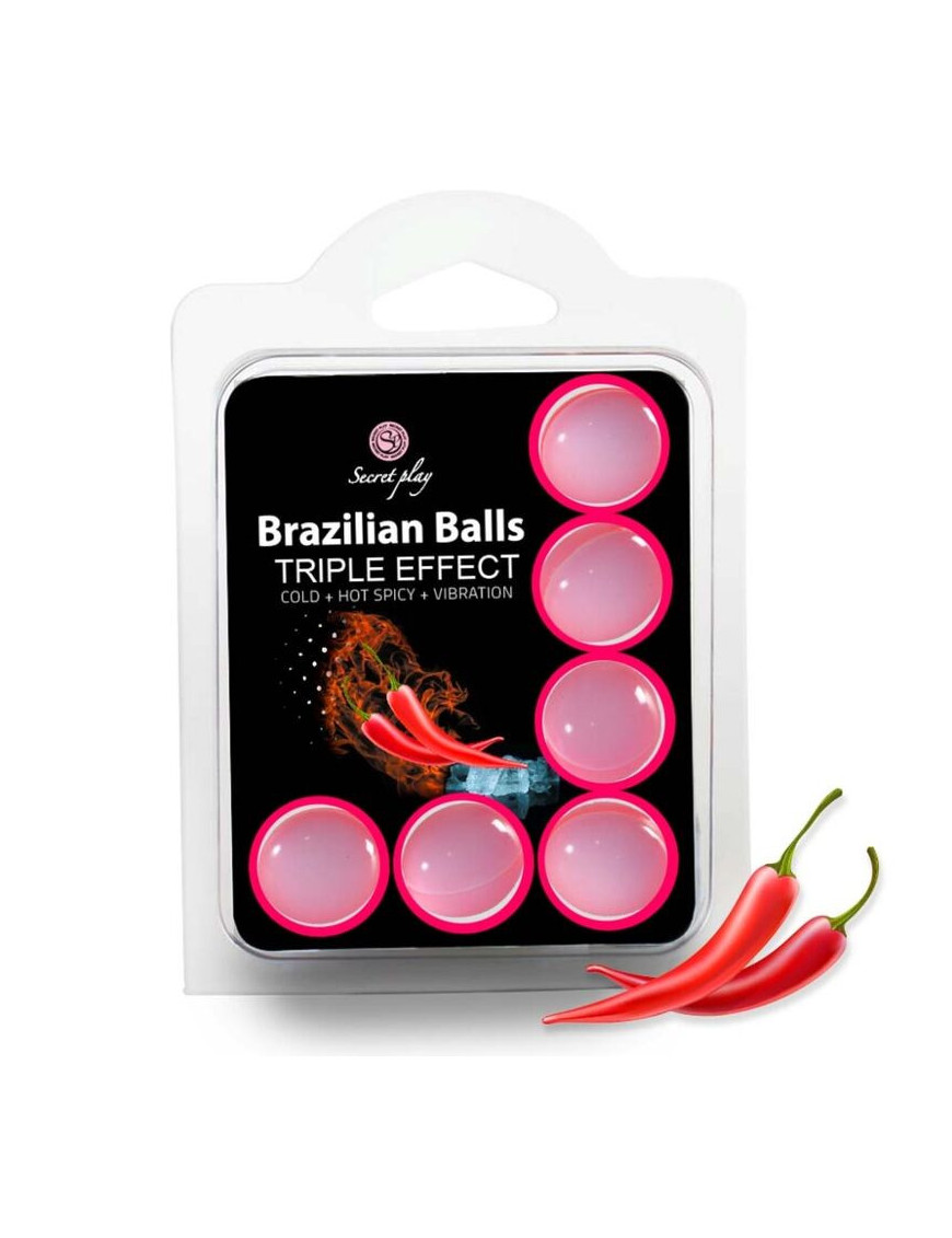 Secret Play Set 6 Brazilian Balls Triple Ef.