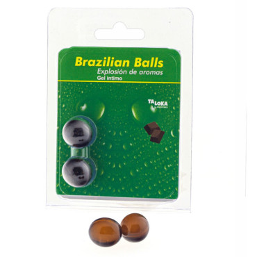- Brazilian Balls Gel Íntimo Chocolate 2 Bolas
