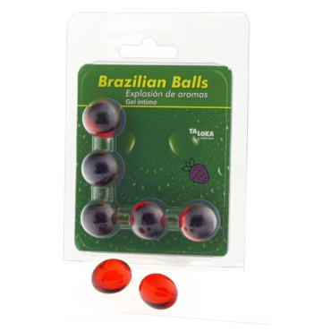 - Brazilian Balls Gel Íntimo Fresa 5 Bolas