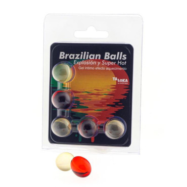 - Brazilian Balls Gel Excitante Ef. Super Caliente 5 Bolas