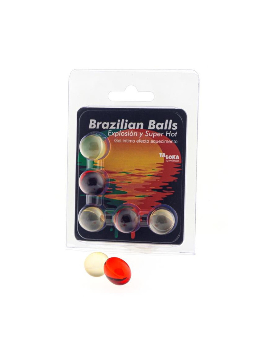 - Brazilian Balls Gel Excitante Ef. Super Caliente 5 Bolas