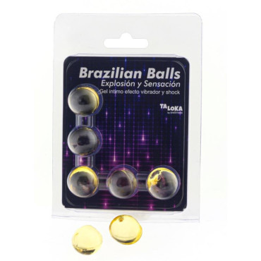 - Brazilian Balls Gel Excitante Ef. Vibración Y Shock 5 Bolas