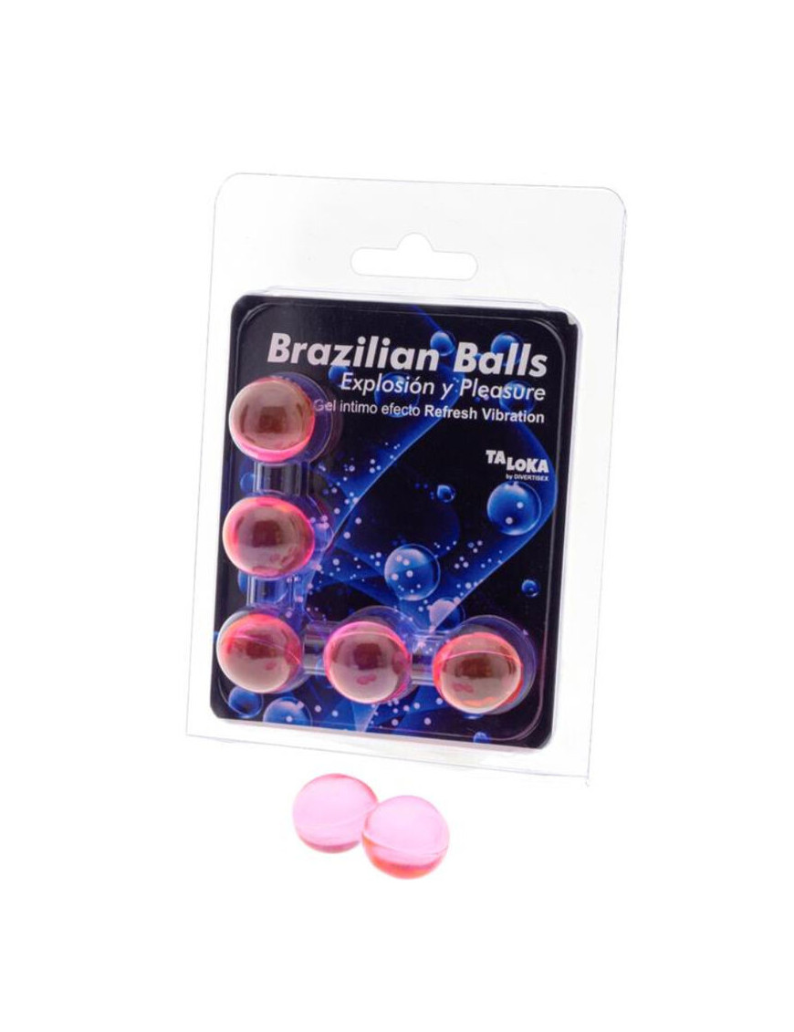 - Brazilian Balls Gel Excitante Ef. Vibración Refrescante 5 Bolas