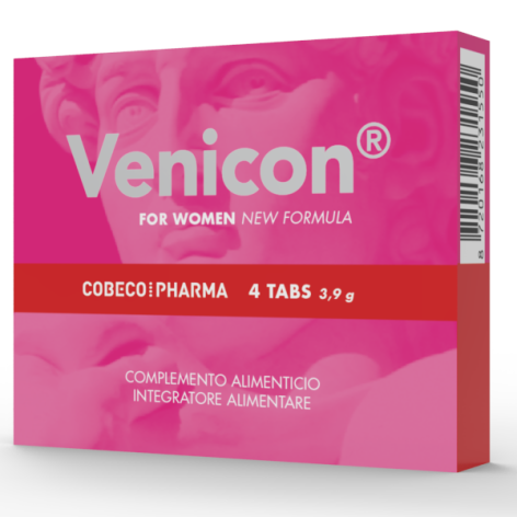 Cobeco Venicon Suplemento Libido Mujer 4Cap  /En/De/Fr/Es/It/Nl/