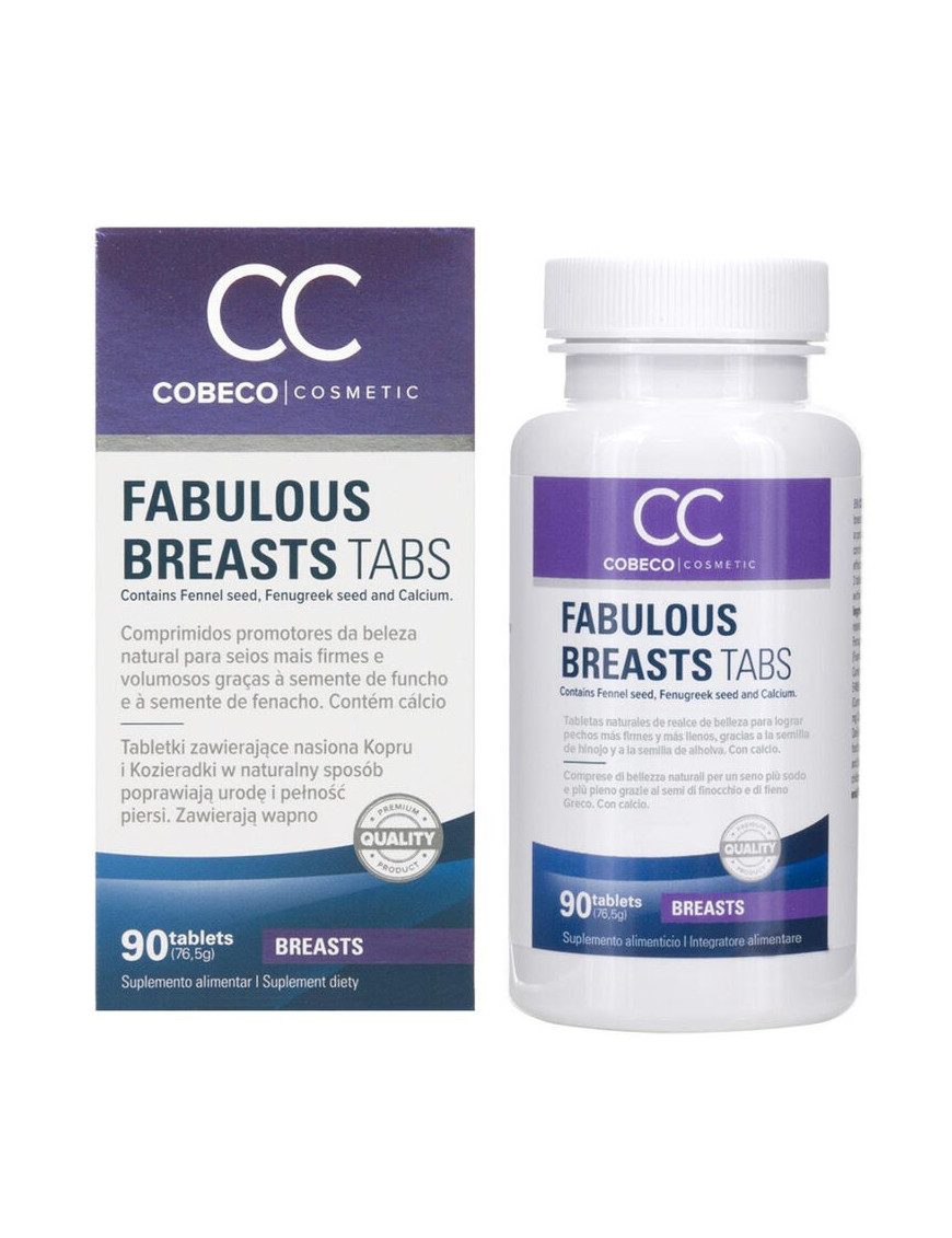 Cobeco Cc Fabulous Breasts Aumentador De Senos 90 Capsulas - Es /En/De/Fr/Es/It/Nl/