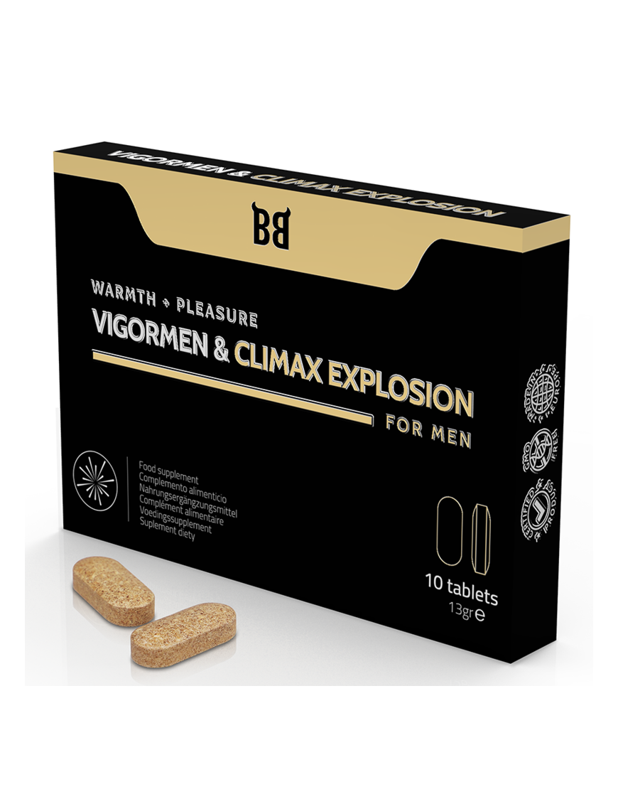 BLACKBULL BY SPARTAN™ - VIGORMEN & CLIMAX EXPLOSION MAYOR PLACER PARA HOMBRE 10 CÁPSULAS