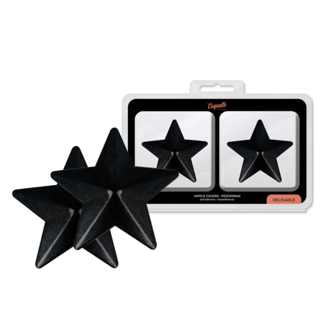 Coquette Chic Desire Cubre Pezones - Estrellas Negras