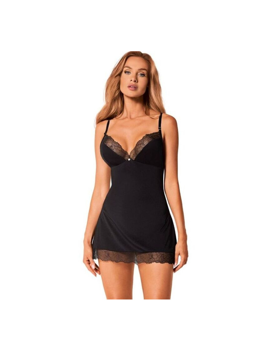 OBSESSIVE - BELLA ROU CHEMISE & TANGA XS/S