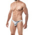 Cut4Men - Tanga C4M03 Provocative Plateado L