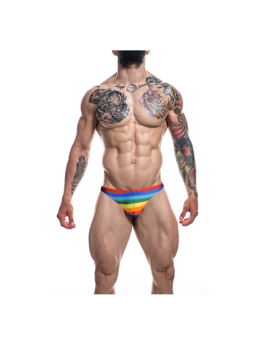 Cut4Men - Tanga C4M03 Provocative Rainbow  L