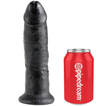 King Cock Harness con Pene Realistico Negro 22.9 cm