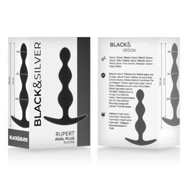 BLACK&SILVER™ - RUPERT CADENA BOLAS ANALES 10 CM