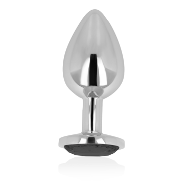 OHMAMA PLUG ANAL CON CRISTAL NEGRO 7 CM