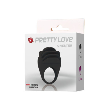 Pretty Love Chester Anillo vibrd Negro