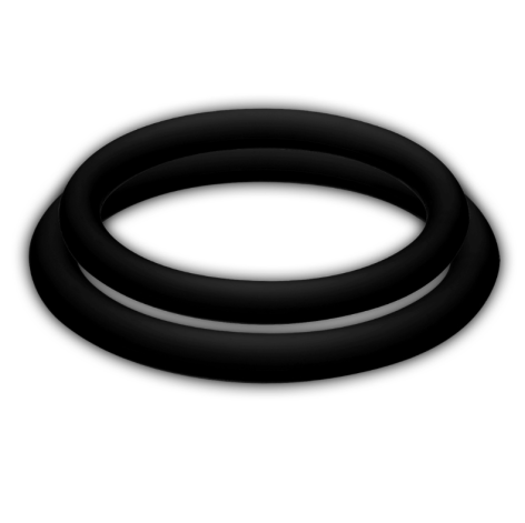 Potenz Duo Anillos Para Pene Negro - M