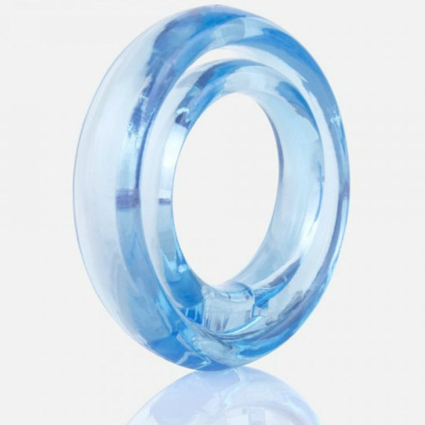 Anillo Doble Pene y Testiculos Azul