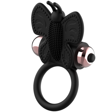 Coquette Chic Desire Cock Ring Butterfly Anillo vibrd Negro / Gold