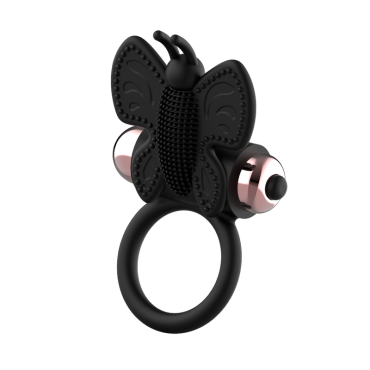 Coquette Chic Desire Cock Ring Butterfly Anillo vibrd Negro / Gold