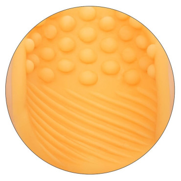 Calex Beaded Grip Masturbador Texturado Naranja