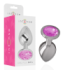 INTENSE - PLUG ANAL METAL ALUMINIO CON CRISTAL ROSA TALLA L