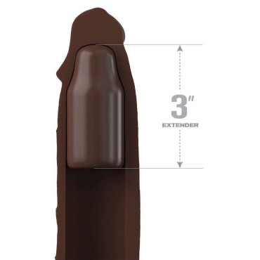 Pipedreams Sleeve 22,86 cm + 7,62 cm Plug Brown