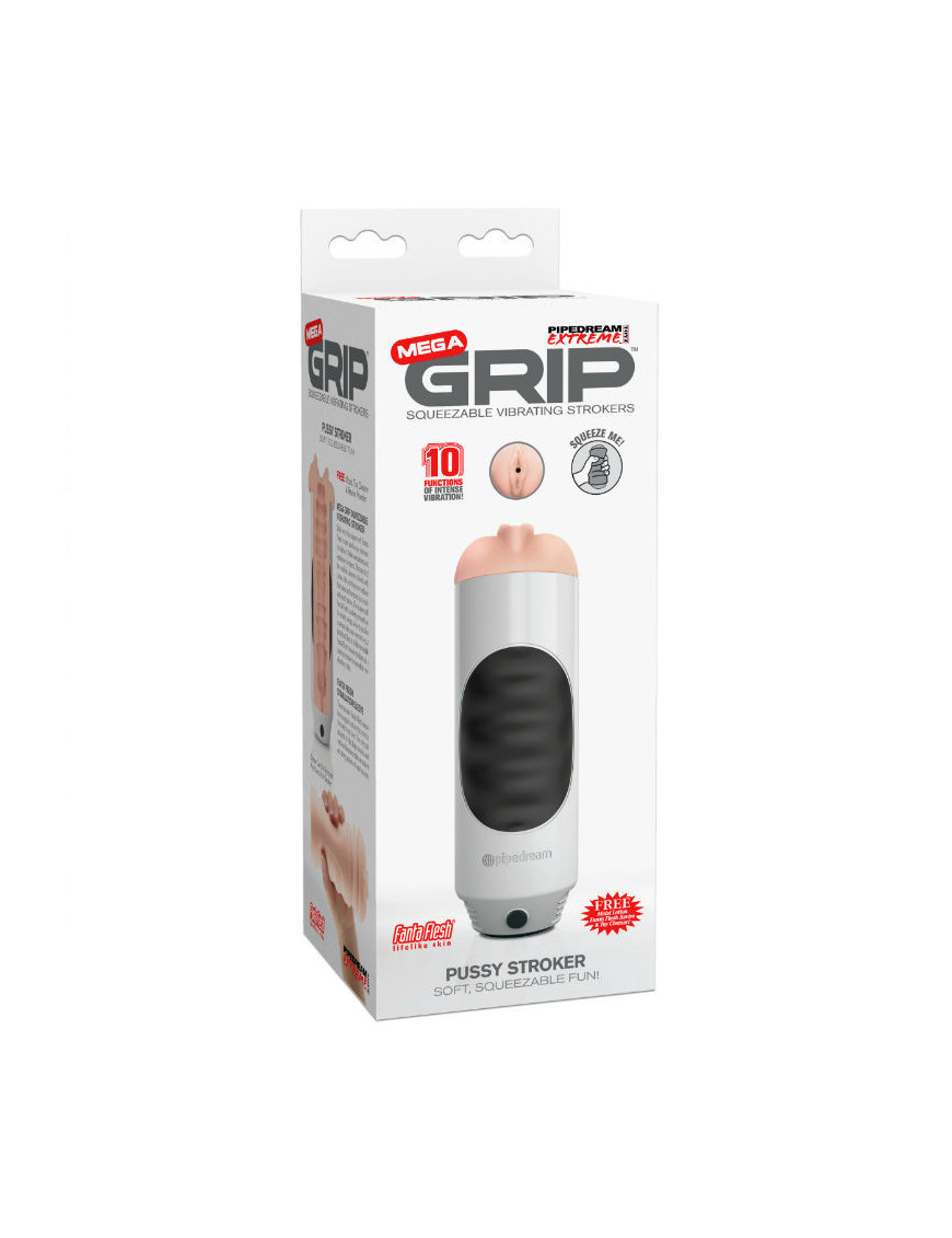 Pipedream Extreme Toyz Mega Grip Vagina Masturbador vibrd