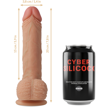 Cyber Silicock  Freeman Realistico Silicona Liquida 20cm