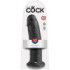 King Cock 10" Pene Negro 25 cm