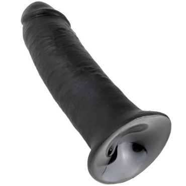 King Cock 10" Pene Negro 25 cm