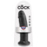 King Cock 10" Pene Negro 25 cm