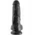 King Cock 8" Pene Realistico Negro 20.3cm