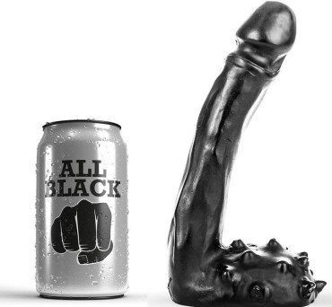 Consolador Negro Real. 19cm