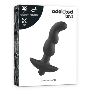 Addicted Toys  Masajeador Anal con Vibración Negro