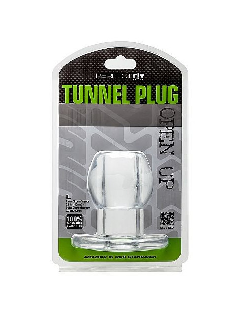 Perfect Fit Plug Tunnel Silicona Transparente L