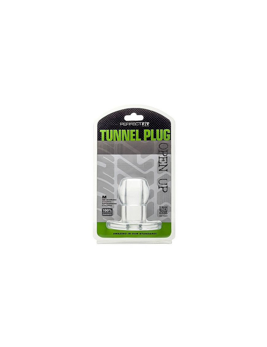 Perfect Fit Plug Tunnel Silicona Transparente M