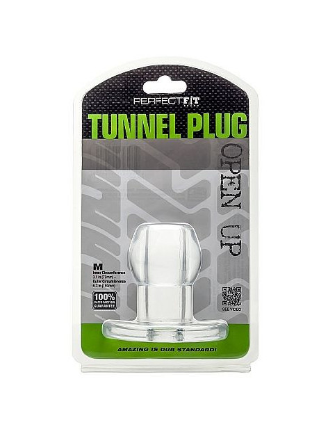 Perfect Fit Plug Tunnel Silicona Transparente M